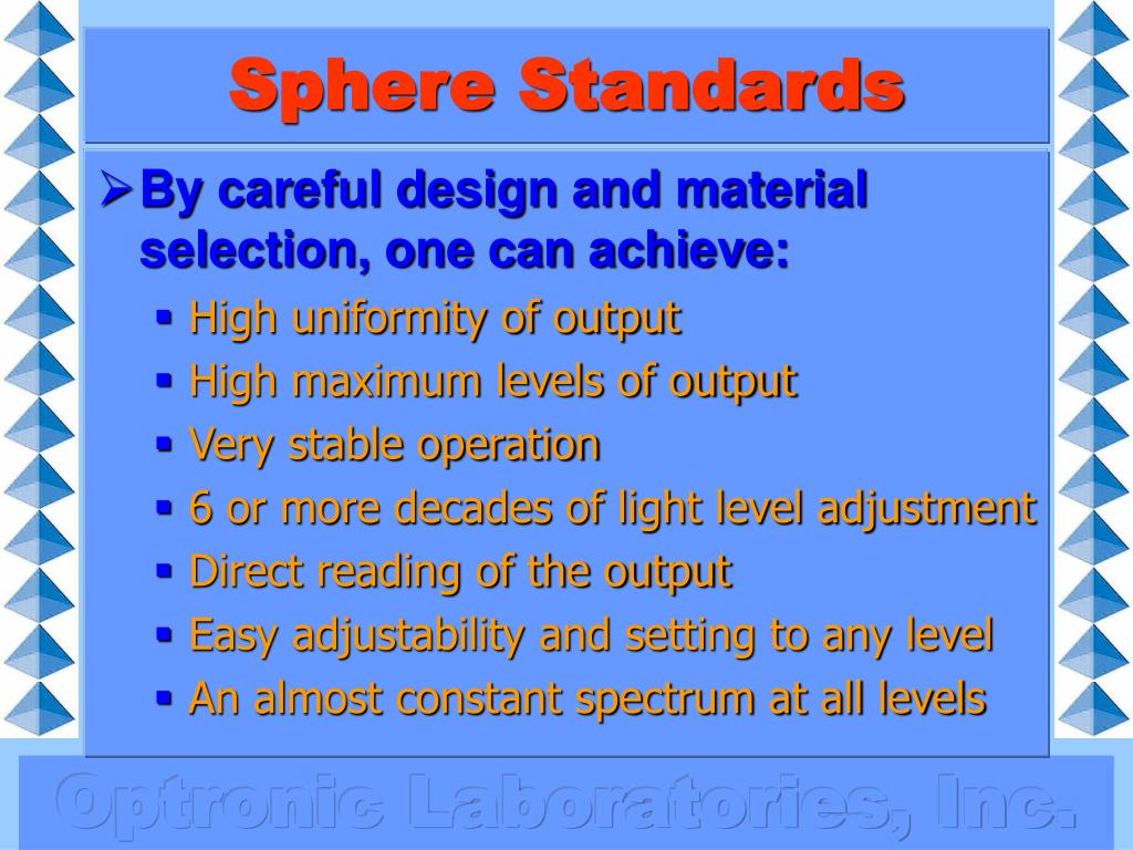 PPT Sphere Standards and Standard Spheres PowerPoint Presentation
