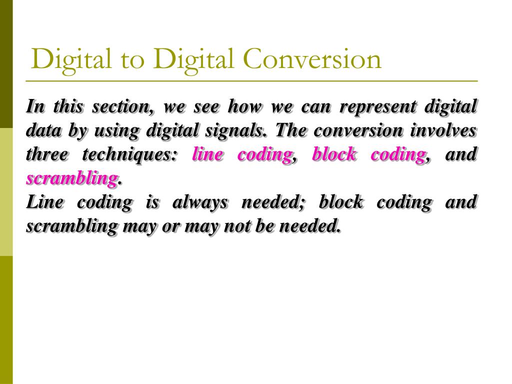 PPT BaseBand Digital Data Transmission PowerPoint Presentation, free download ID1252659