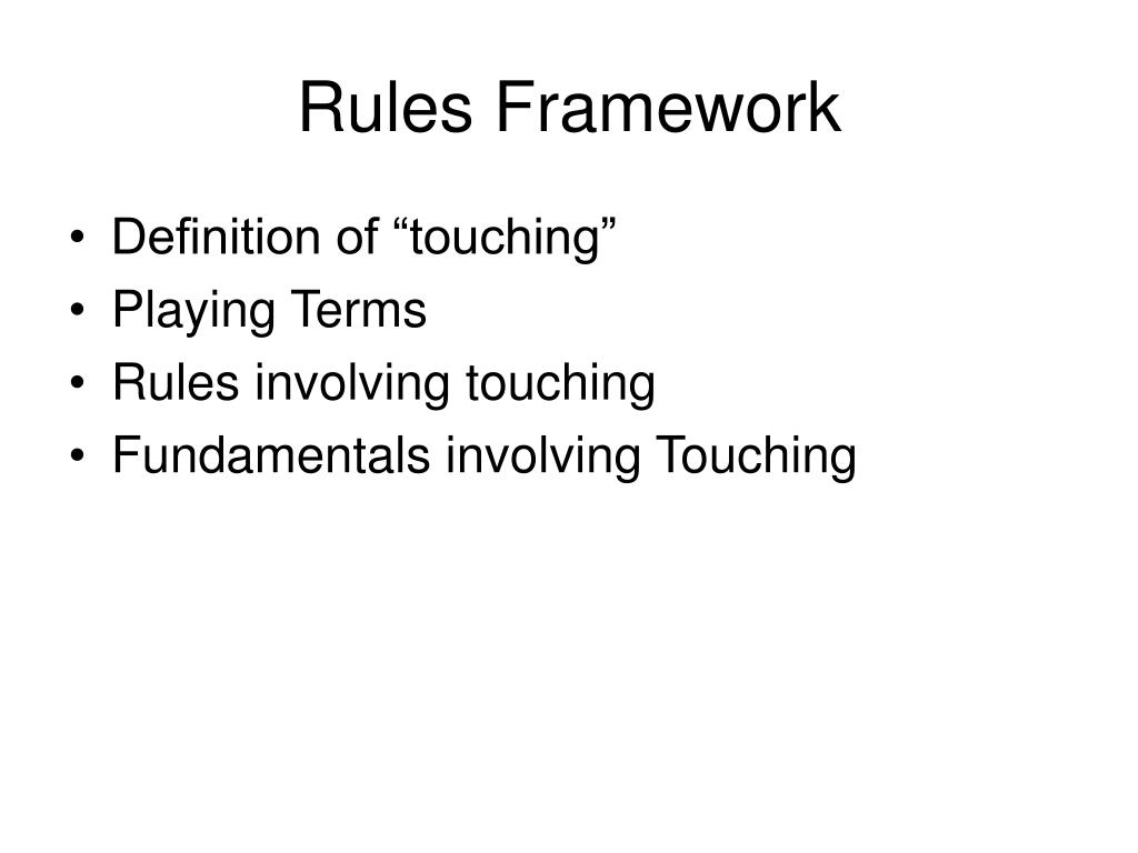 PPT Did He Touch It and Does it Matter? An Examination into the