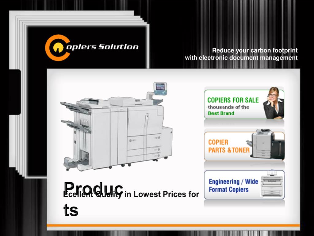 PPT copiers solutions, wide format printers, used copiers, copie