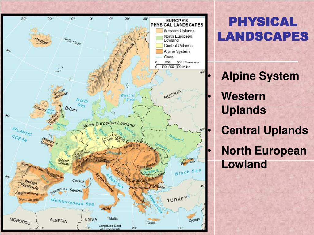 Alpine System Of Europe Map PPT EUROPE I (CHAPTER 1 3853) PowerPoint Presentation, free