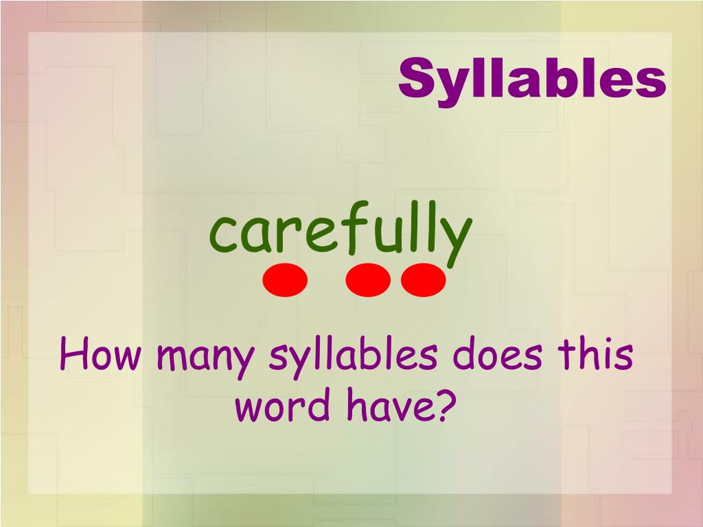 PPT Syllables PowerPoint Presentation, free download ID1259299