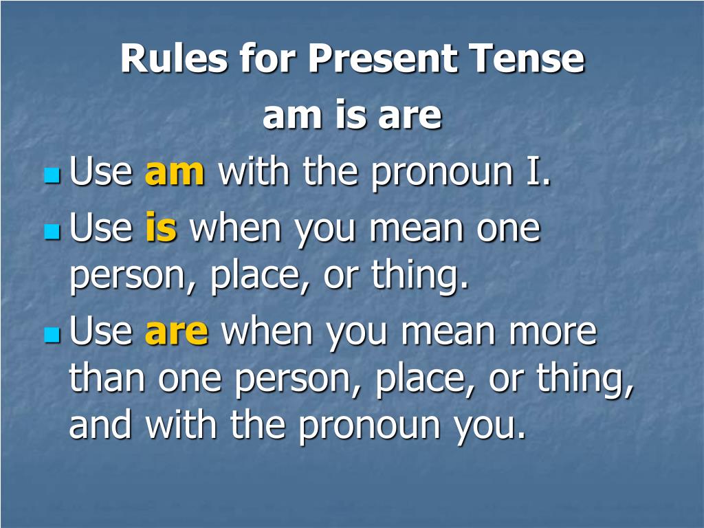 PPT Correct Uses of the verb BE PowerPoint Presentation, free download ID1263759