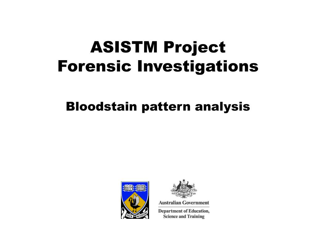 PPT Bloodstain pattern analysis PowerPoint Presentation, free