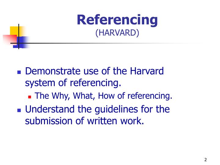 PPT Referencing (HARVARD) PowerPoint Presentation ID