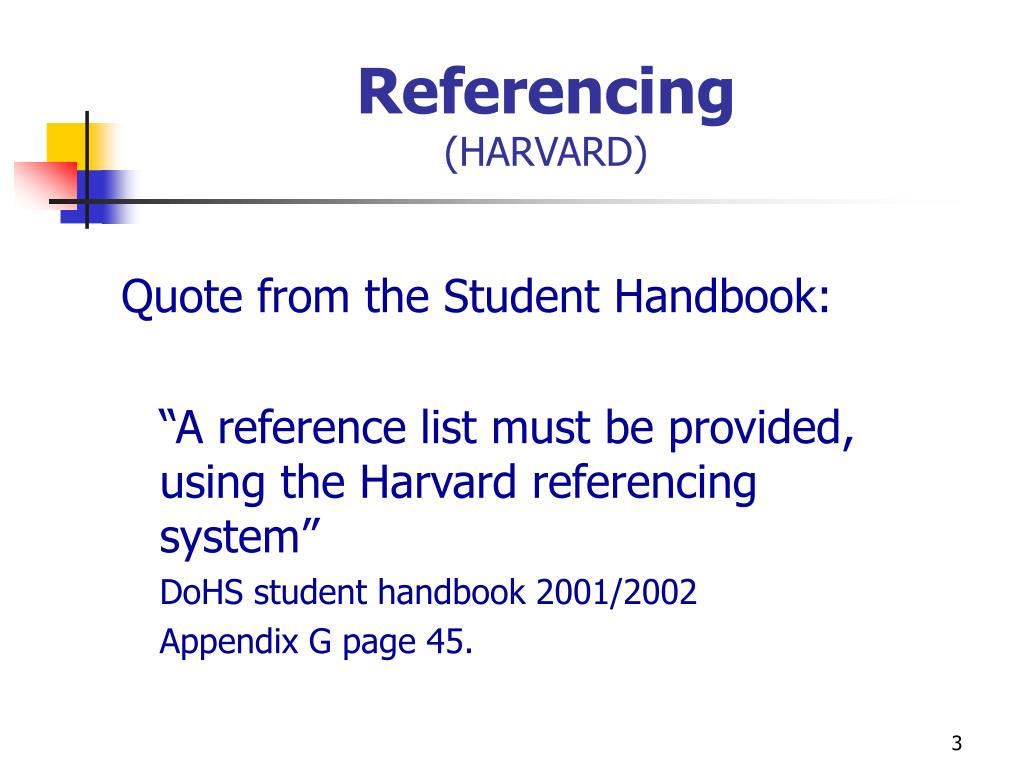 PPT Referencing (HARVARD) PowerPoint Presentation, free download ID