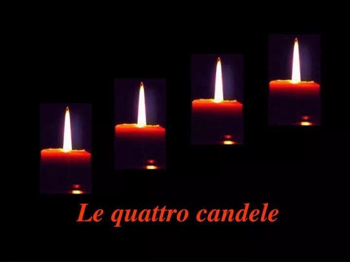 PPT Le quattro candele PowerPoint Presentation, free download ID