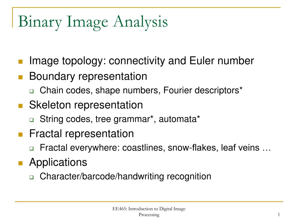 PPT Binary Image Analysis PowerPoint Presentation, free download ID