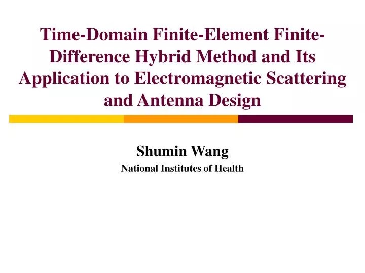 The Finite Difference Time Domain Method for Electromagnetics下载