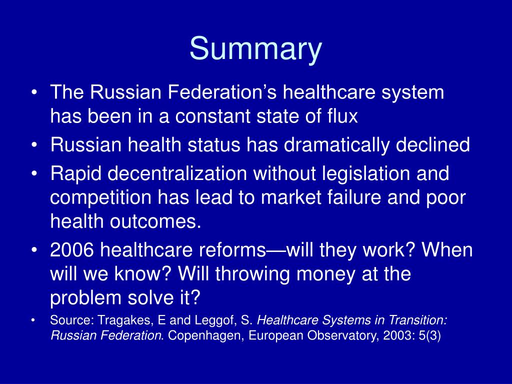 PPT The Russian Healthcare System PowerPoint Presentation, free