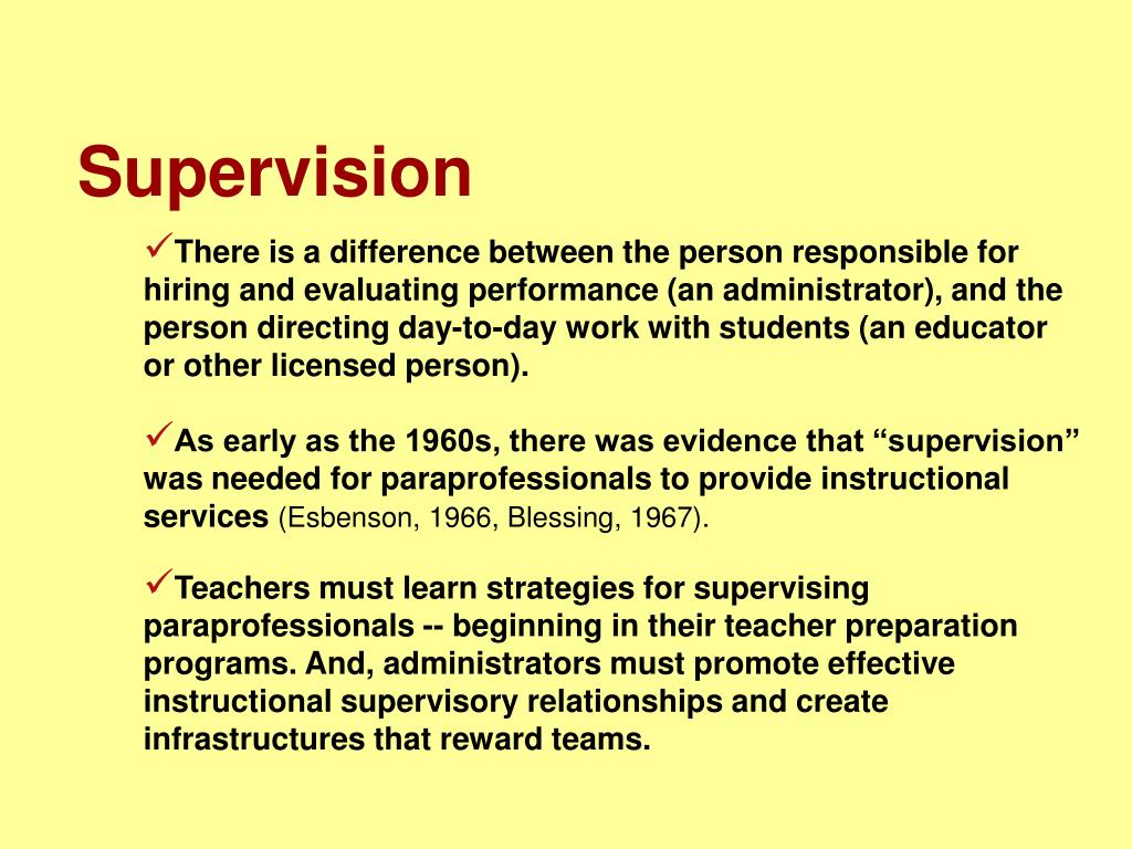 PPT The Training and Supervision of Paraprofessionals PowerPoint