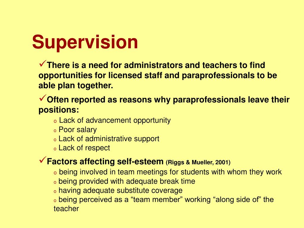 PPT The Training and Supervision of Paraprofessionals PowerPoint