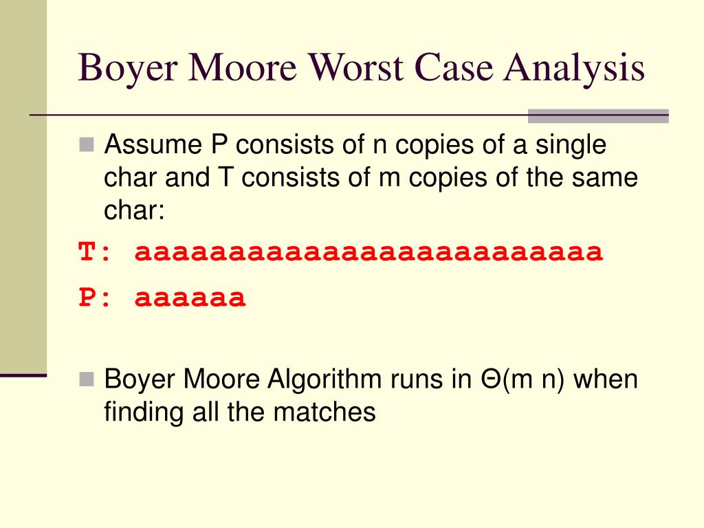 PPT Boyer Moore Algorithm PowerPoint Presentation, free download ID