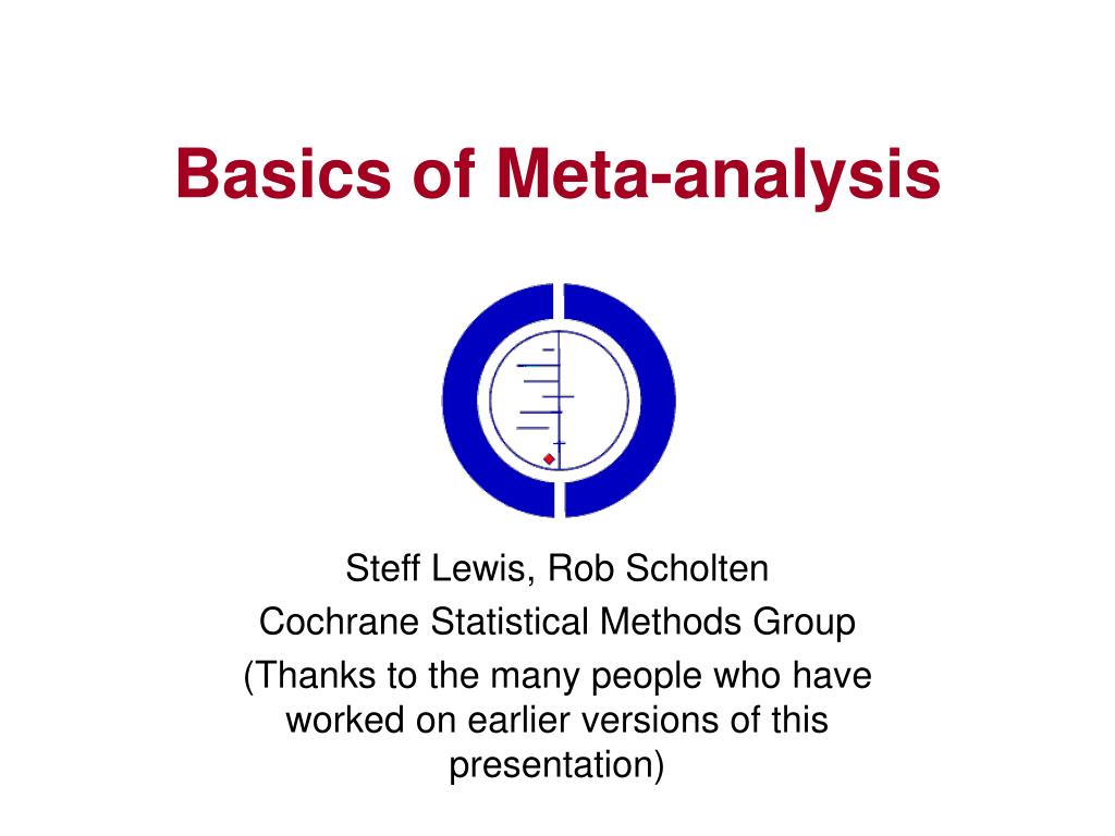 PPT Basics of Metaanalysis PowerPoint Presentation, free download