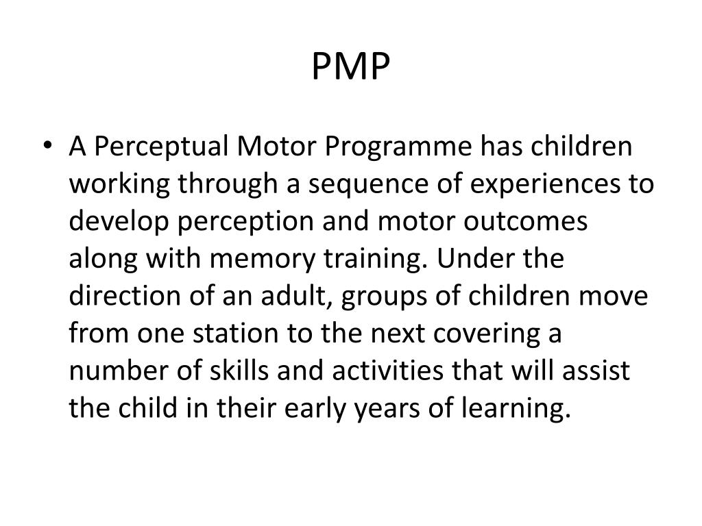 PPT Perceptual Motor Program PowerPoint Presentation, free download
