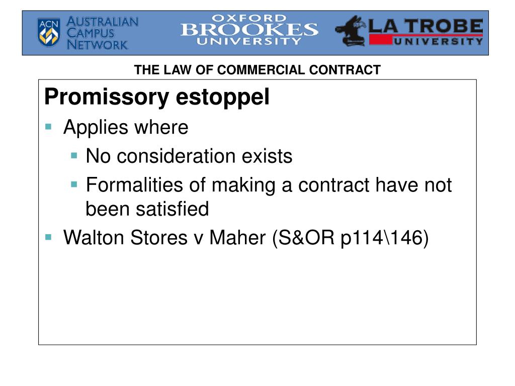 PPT Promissory Estoppel PowerPoint Presentation, free download ID1272335