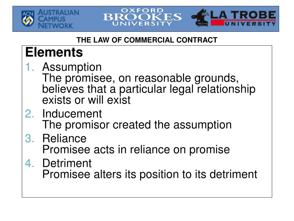 PPT Promissory Estoppel PowerPoint Presentation, free download ID1272335