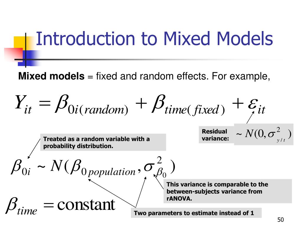 PPT GEE and Mixed Models for longitudinal data PowerPoint