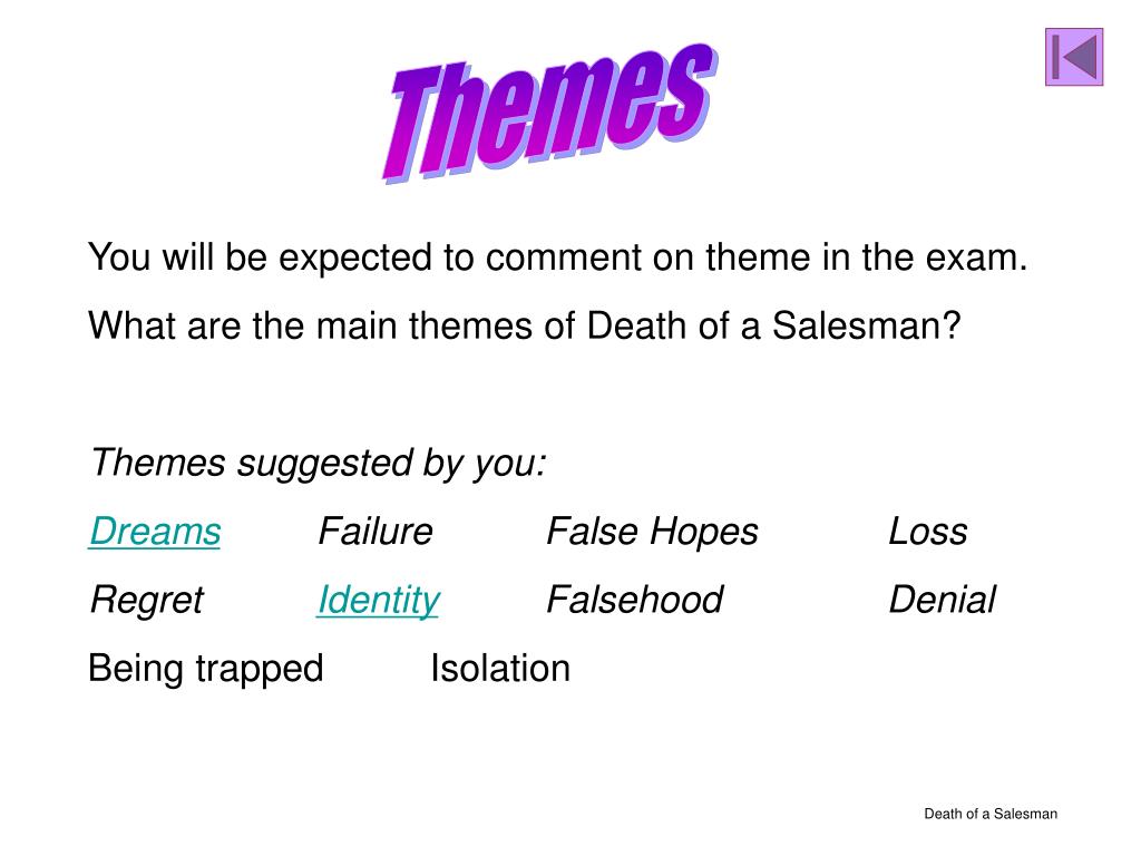 Themes In Death Of A Salesman slidesharetrick
