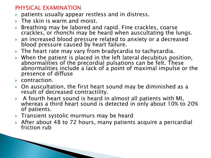 PPT MYOCARDIAL INFARCTION PowerPoint Presentation ID1273379