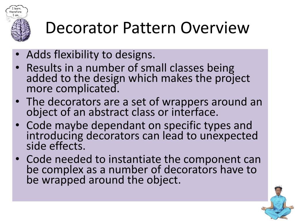 PPT Chapter 3 The Decorator Pattern PowerPoint Presentation, free