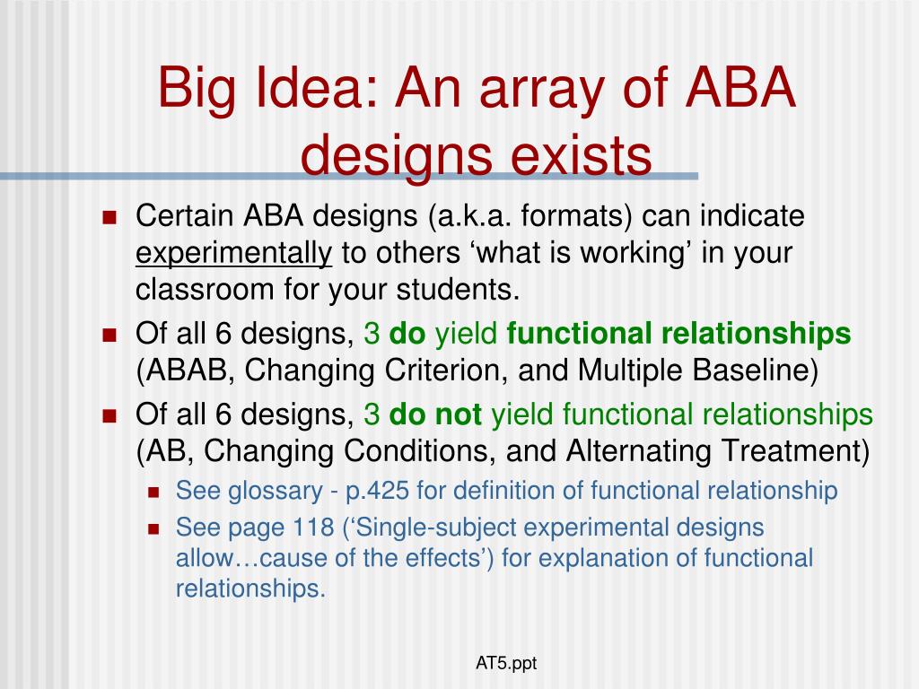 PPT Single Subject Designs Ch 5 PowerPoint Presentation, free