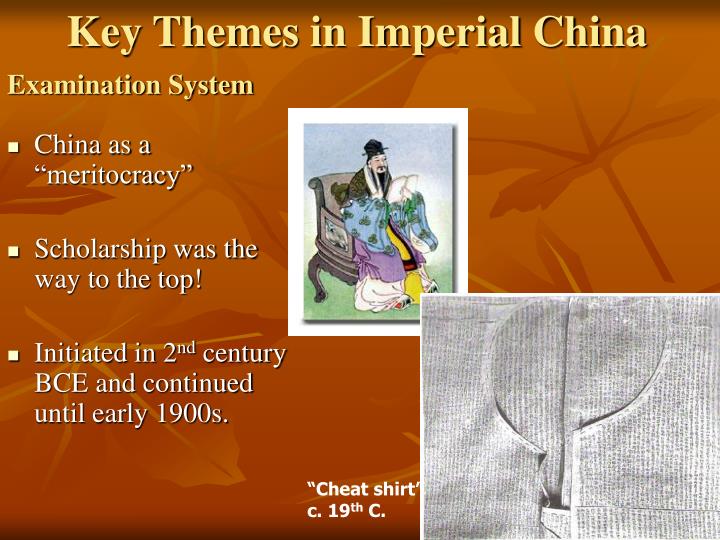 PPT IMPERIAL CHINA KEY CHARACTERISTICS PowerPoint Presentation ID