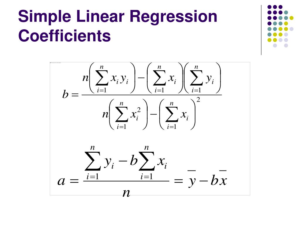 Equation of a linear regression model calculator foptalpha