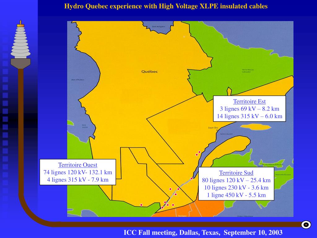 PPT HydroQuébec's experience with High Voltage XLPE insulated Cable