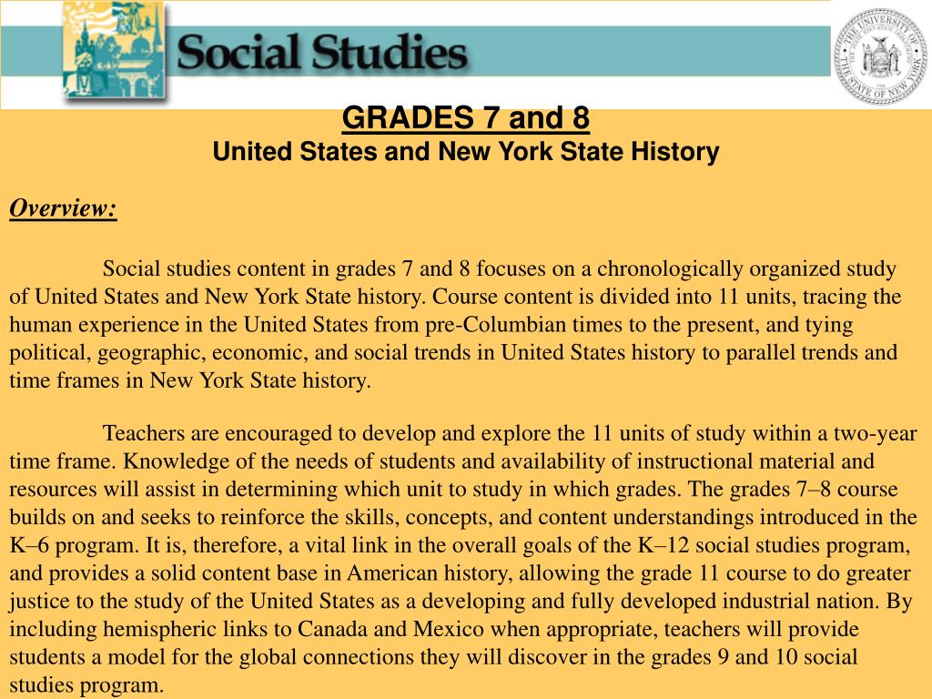 PPT PREKINDERGARTEN GRADE 12 SOCIAL STUDIES A gradebygrade