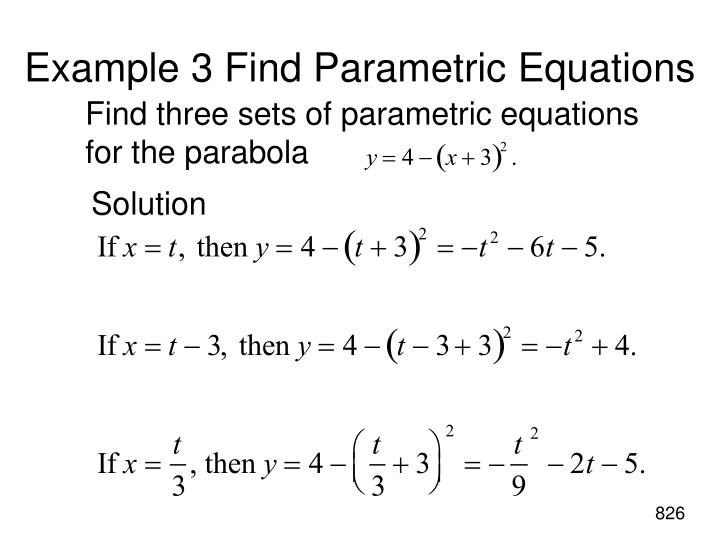 PPT MAT 171 Precalculus Algebra Section 97 Parametric Equations