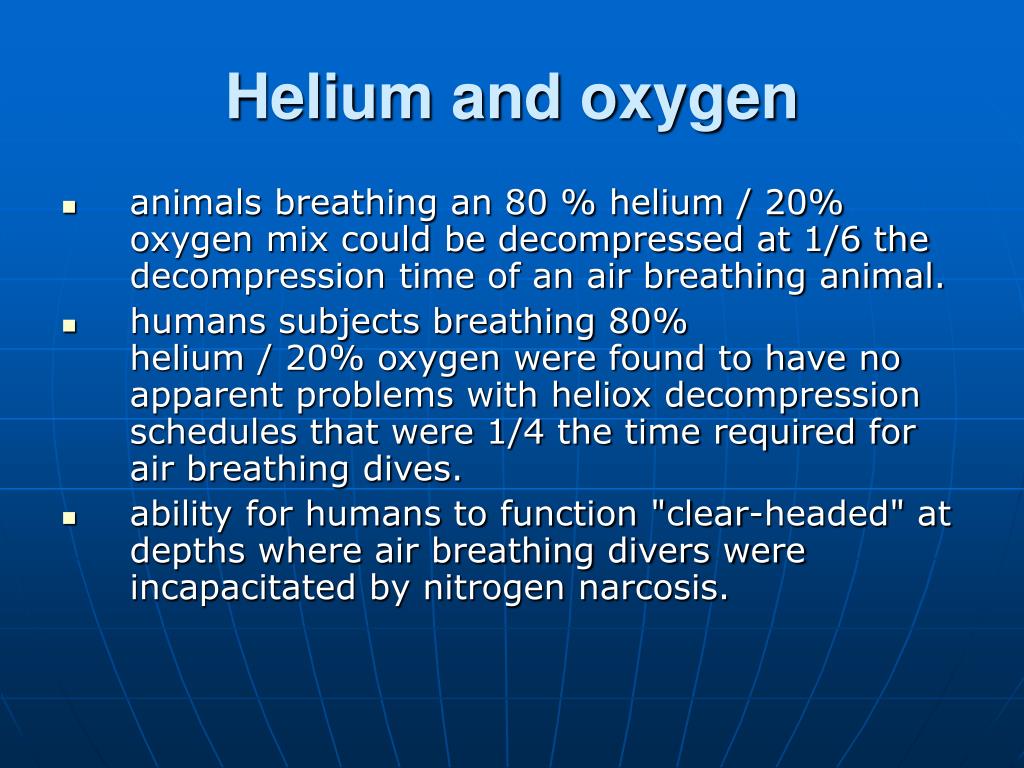 PPT Effects of increased atmospheric pressure on human