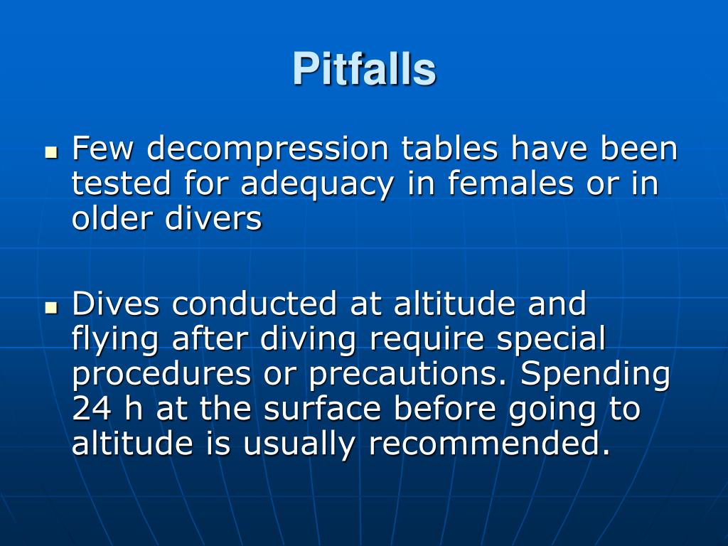 PPT Effects of increased atmospheric pressure on human
