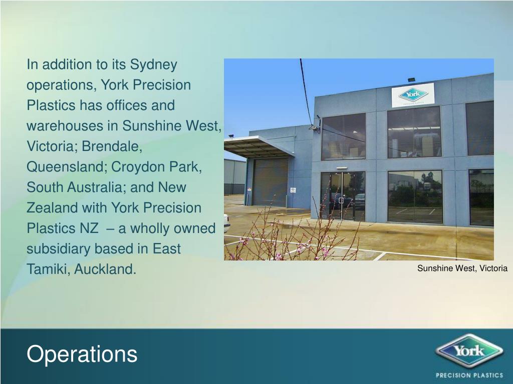 PPT York Precision Plastics Company Profile PowerPoint Presentation