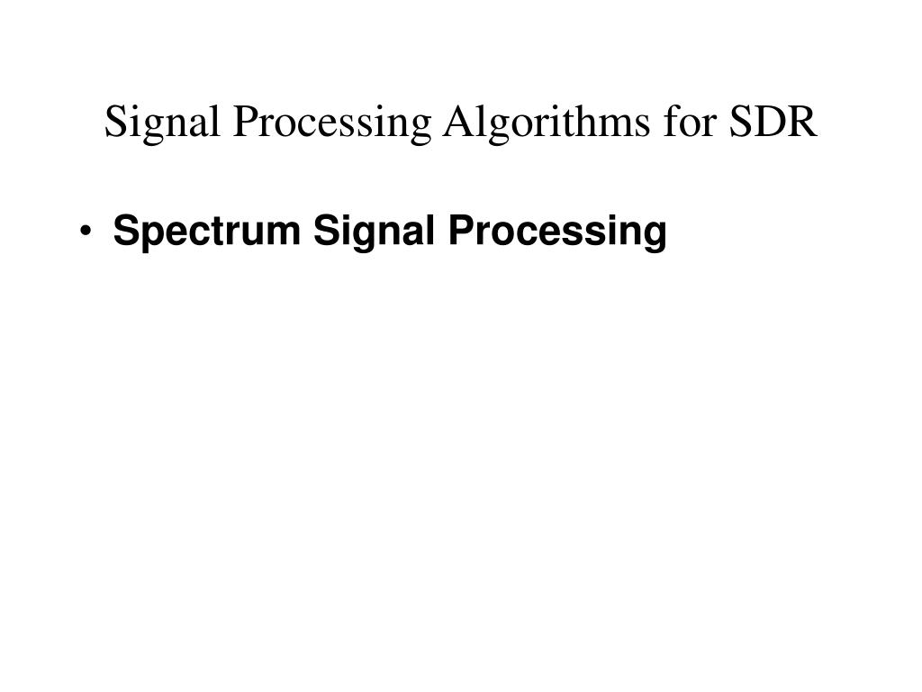 PPT Software Defined Radio PowerPoint Presentation, free download