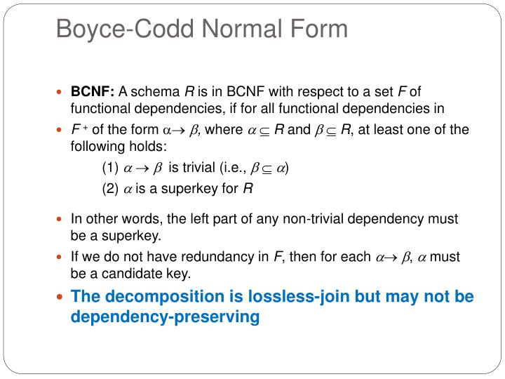 PPT 3NF, BCNF PowerPoint Presentation ID1280705