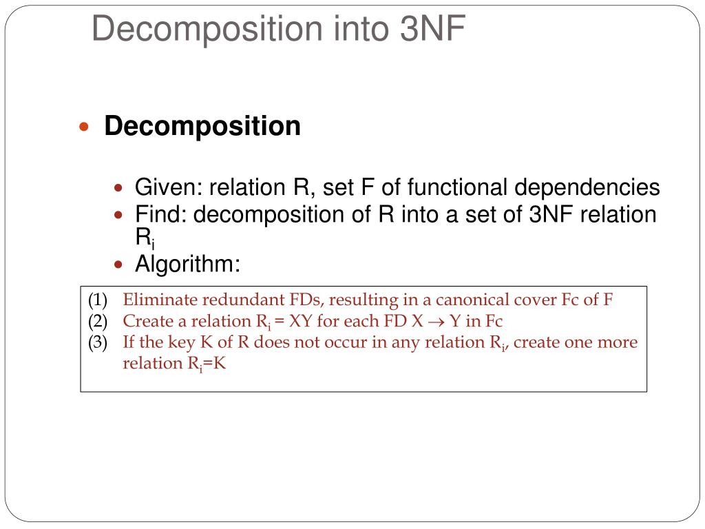 PPT 3NF, BCNF PowerPoint Presentation, free download