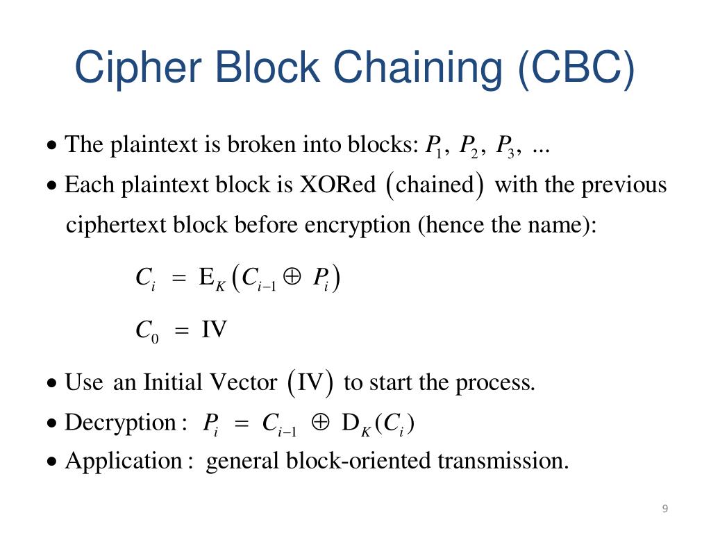 PPT Block Cipher Modes of Operation and Stream Ciphers PowerPoint
