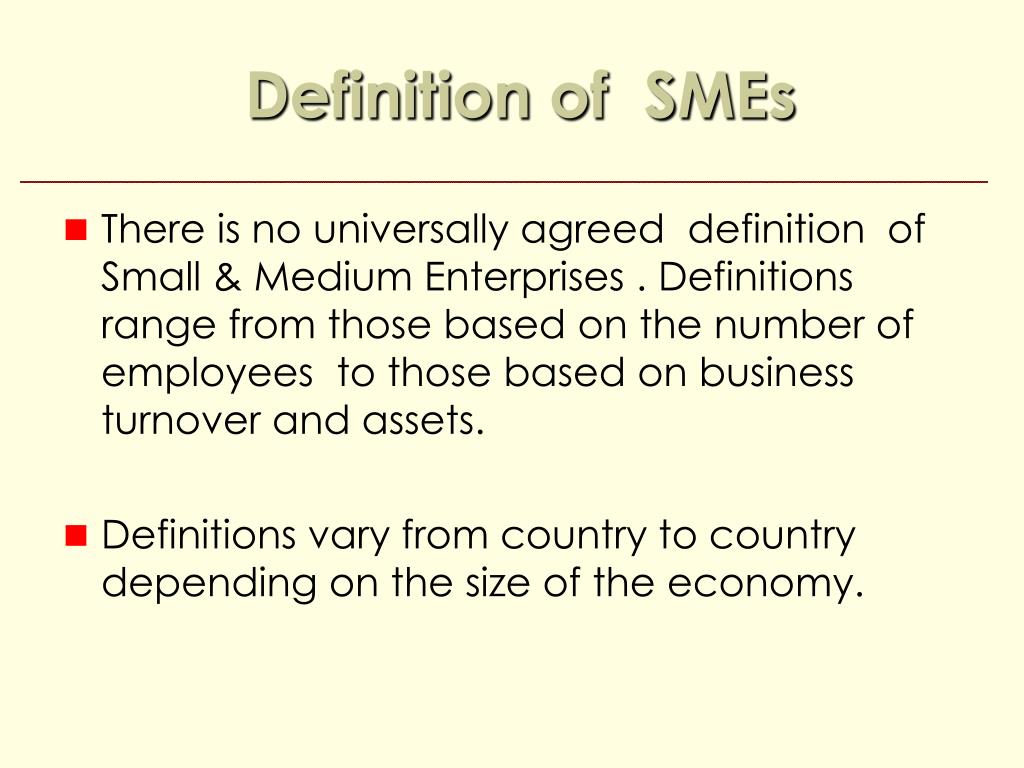PPT Financial Regulation of SMEs PowerPoint Presentation