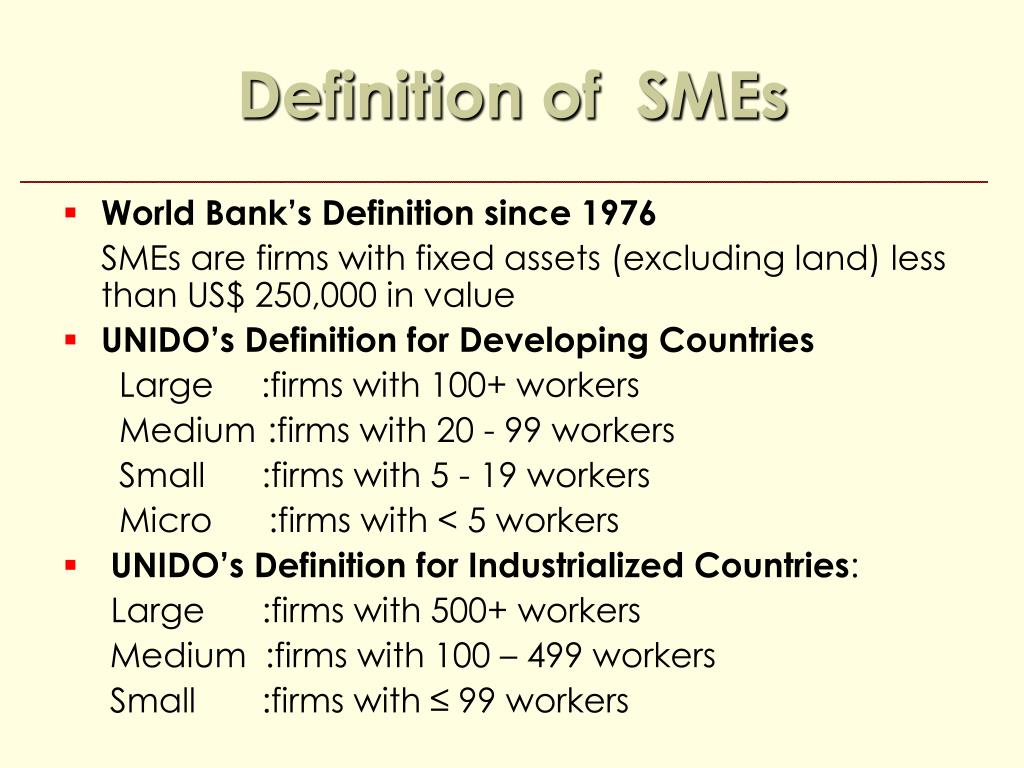 PPT Financial Regulation of SMEs PowerPoint Presentation