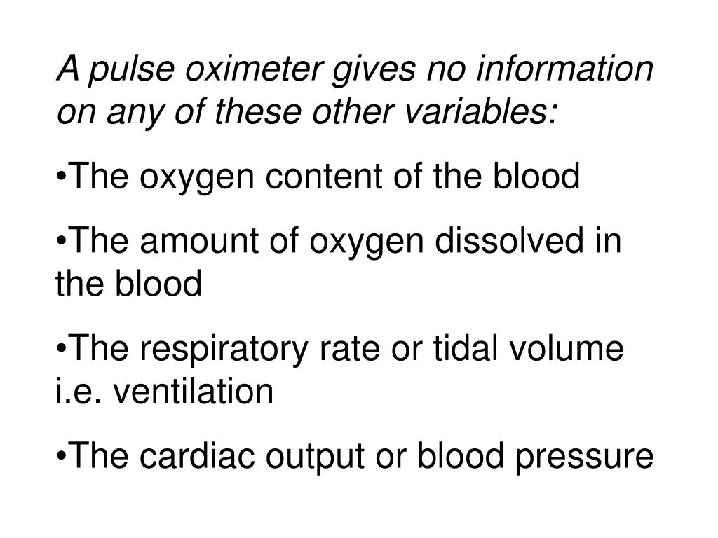 PPT Pulse Oximetry PowerPoint Presentation, free download ID1281916