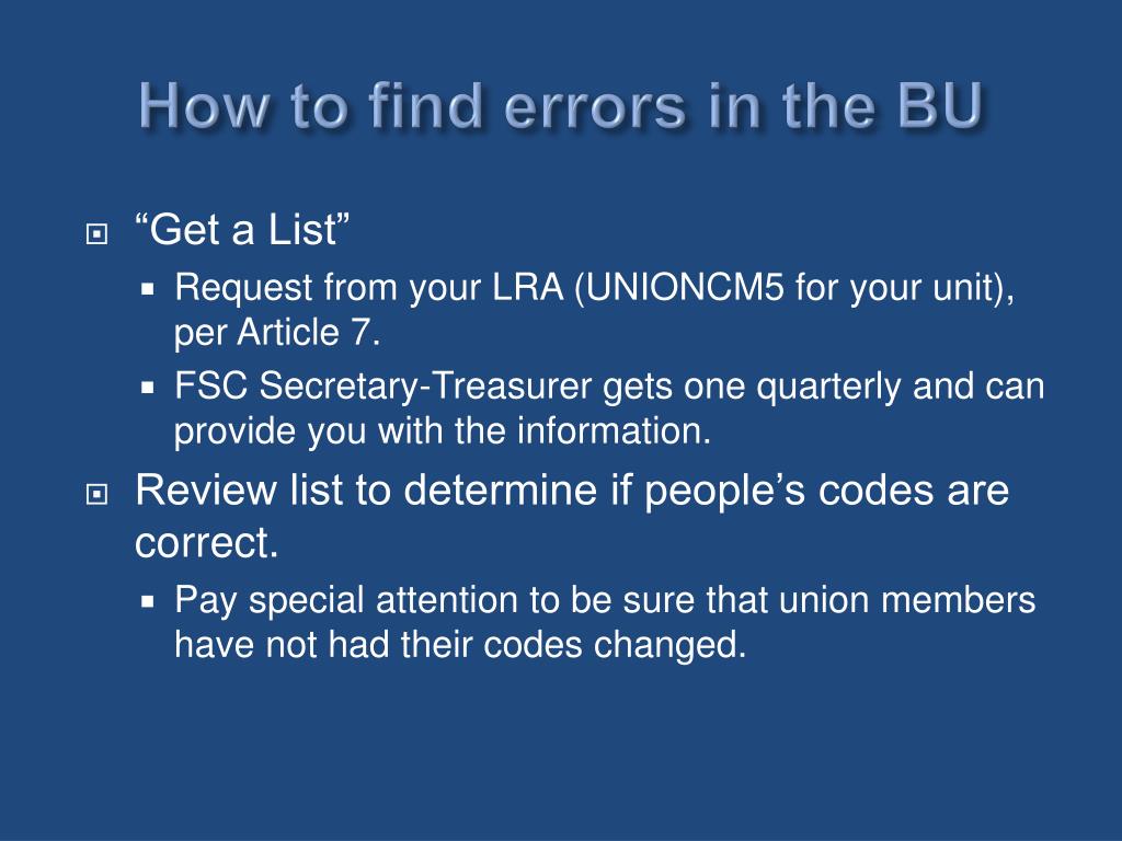 PPT Bargaining Units Bargaining Unit Status and Union Members