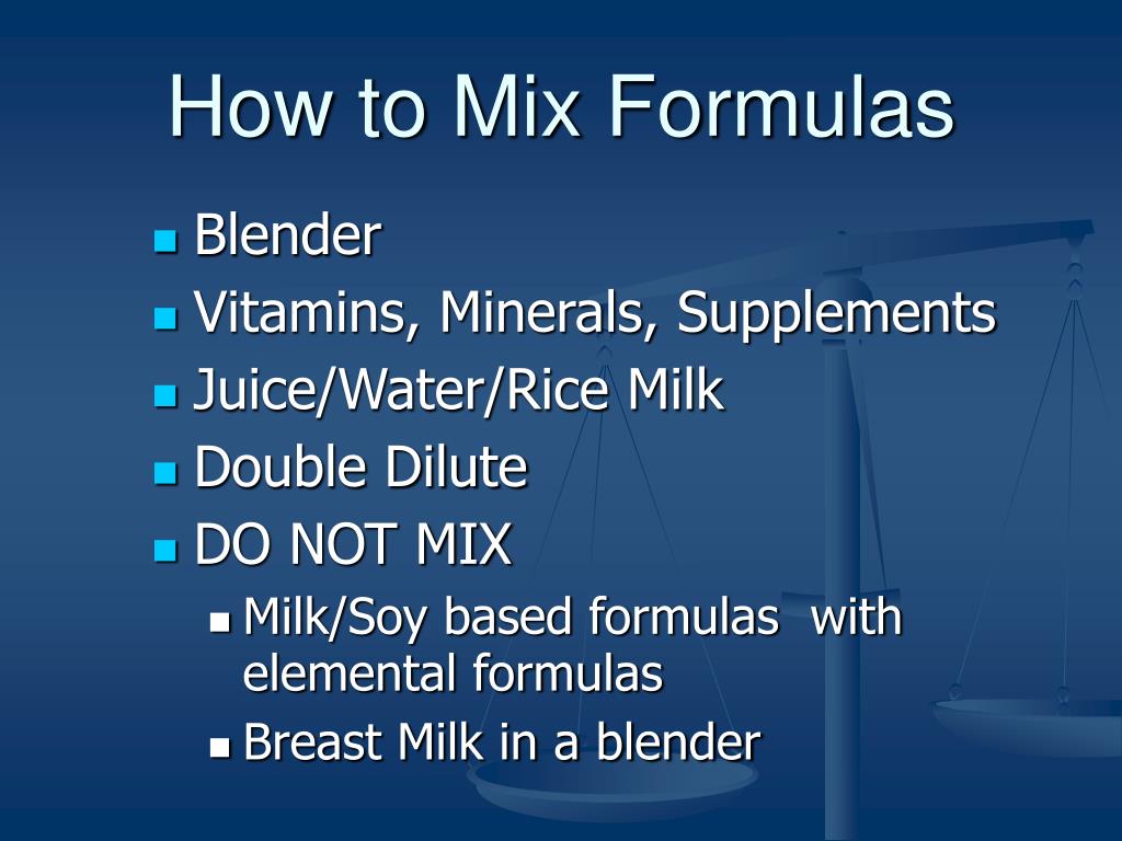 PPT Using Elemental Formulas for Nutrition in SMA PowerPoint Presentation ID1283670