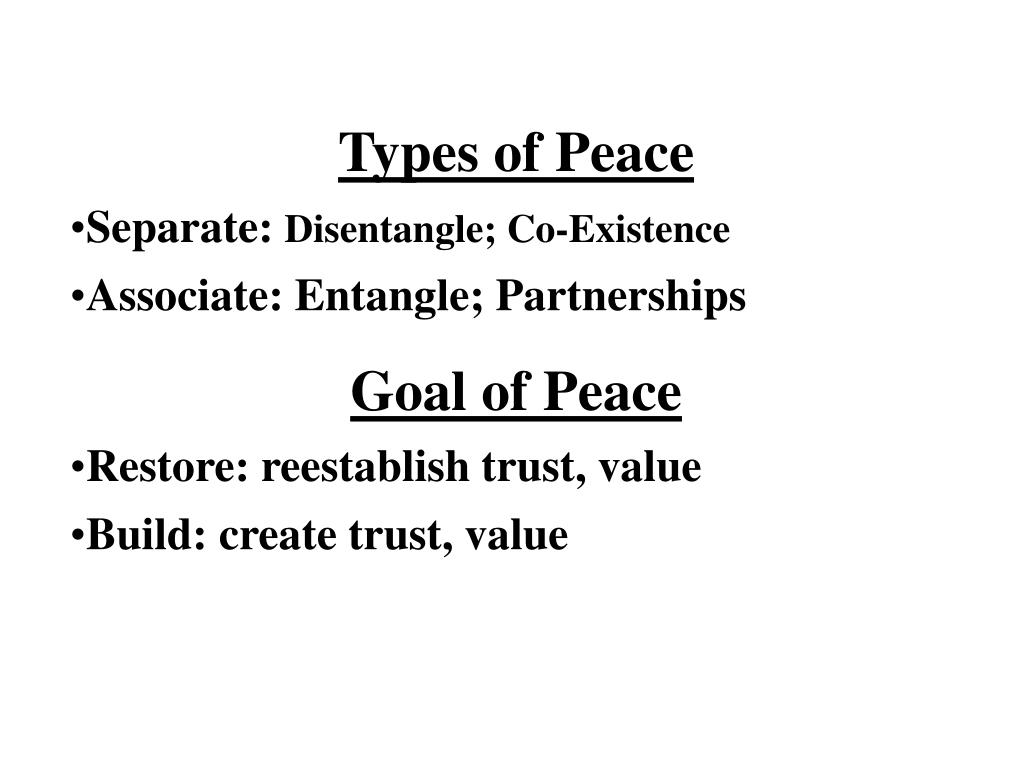 PPT Theories of Peace PowerPoint Presentation, free download ID1283685