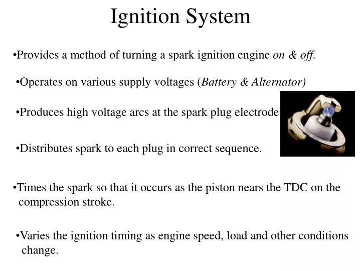 PPT Ignition System PowerPoint Presentation, free download ID1284215