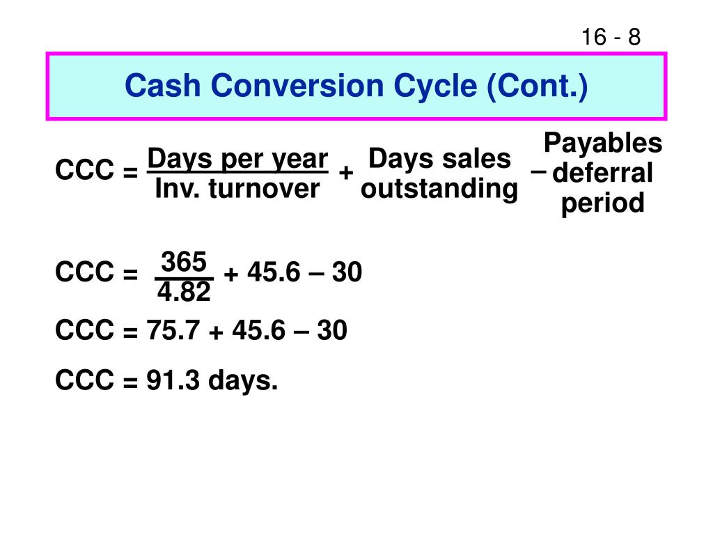 PPT CHAPTER 16 Working Capital Management PowerPoint Presentation
