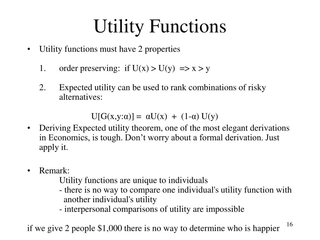 PPT Expected Utility Theory PowerPoint Presentation, free download