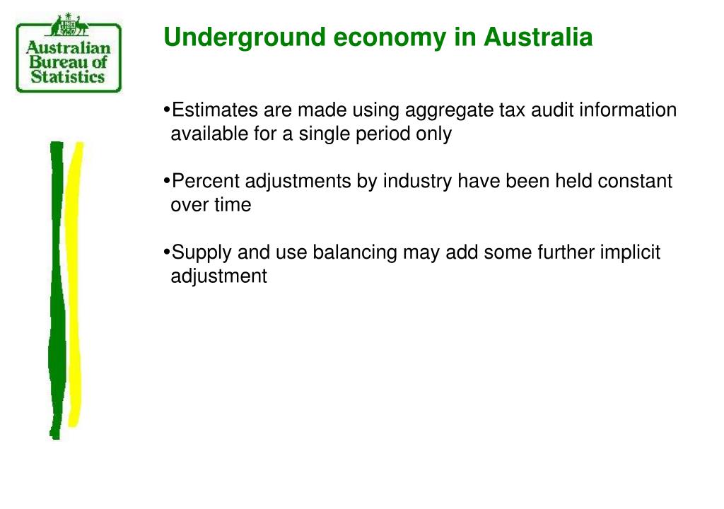 PPT THE UNDERGROUND ECONOMY AND AUSTRALIA'S GDP PowerPoint