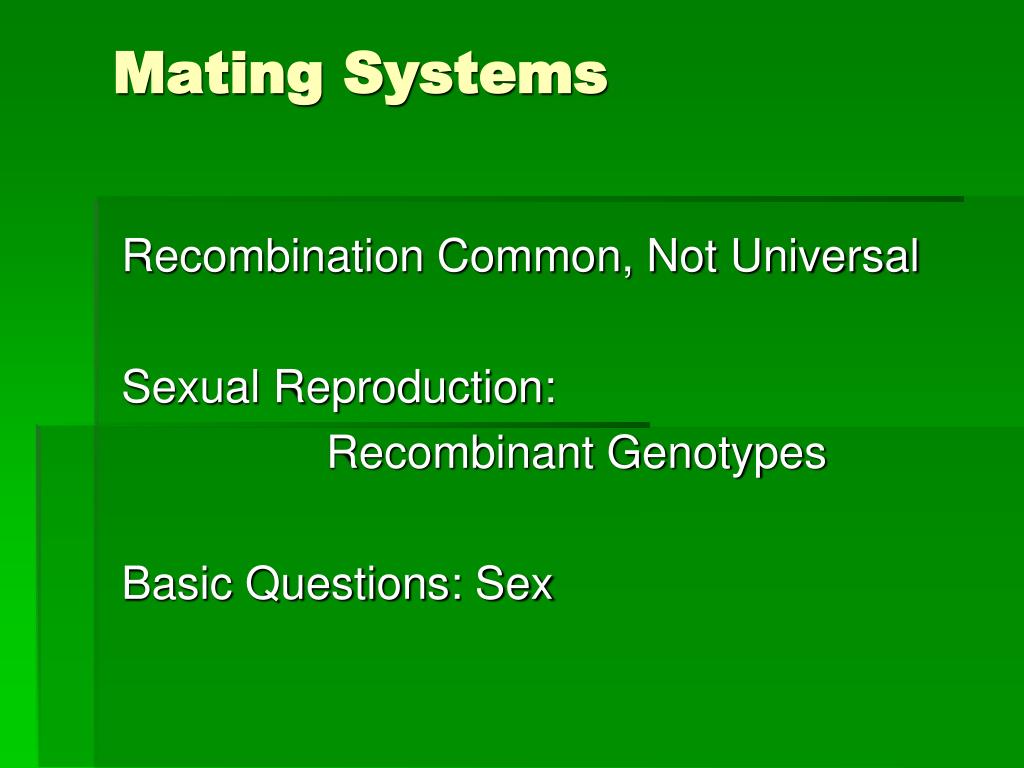 PPT Mating Systems PowerPoint Presentation, free download ID1293792