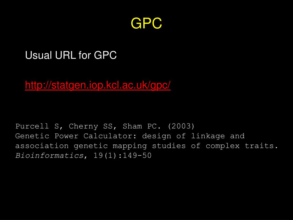 PPT Type 1 Error and Power Calculation for Association Analysis
